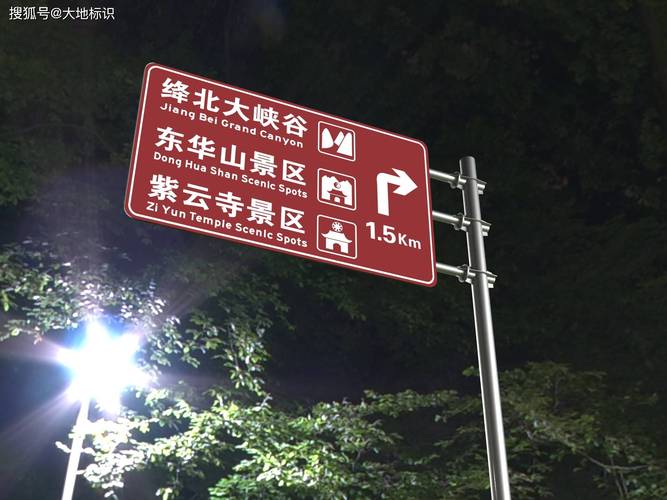 2米×4米旅游交通标志牌（景区指路牌）详细参数参考